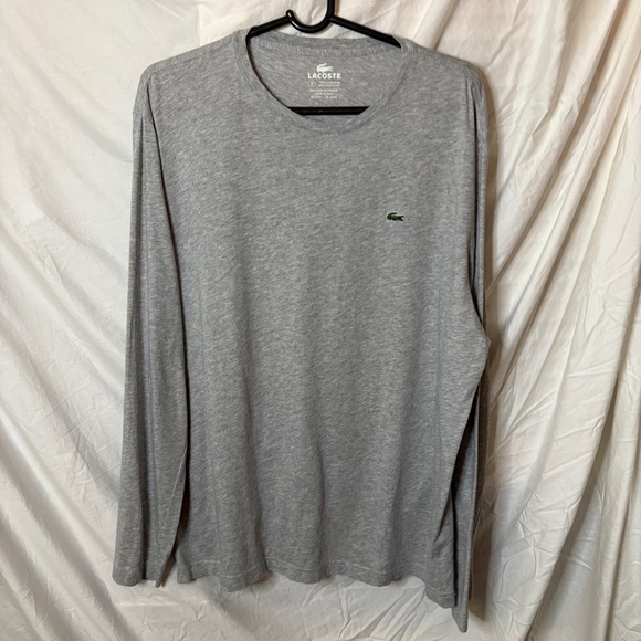 Lacoste Men's Gray Long Sleeve Shirt 2XL size 7